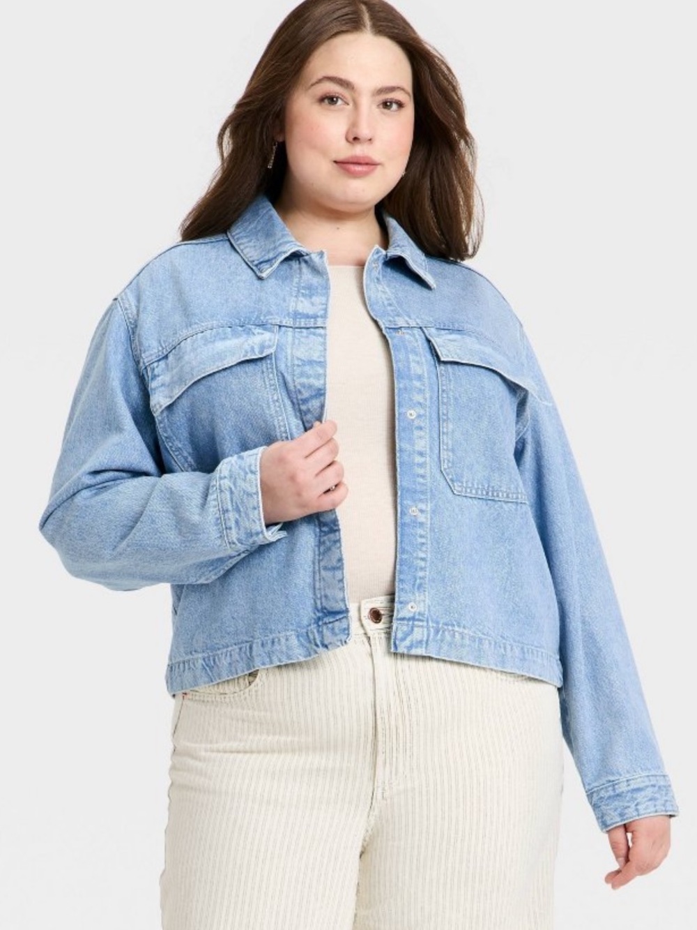 Cropped Painter Denim Jacket from Universal Thread